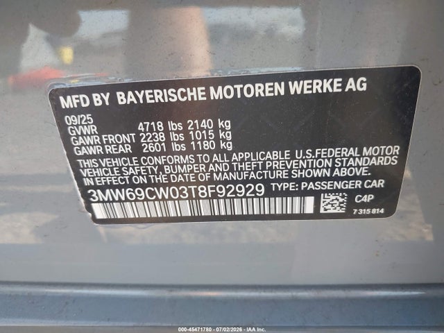 3MW69CW03T8F92929 BMW 330i Na