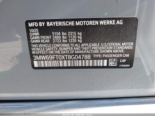 BMW M340i Xdrive Na 2026 3MW69FT0XT8G04788 Image 9