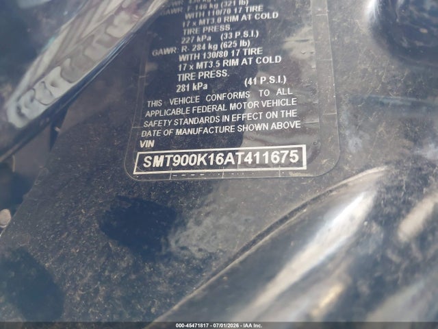 Aukcja sprzedaży 2010 Triumph Motorcycle Bonneville, vin: SMT900K16AT411675, numer aukcji: 45471817
