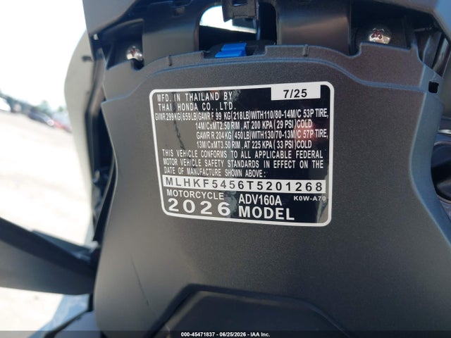 Honda Adv160 A 2026 MLHKF5456T5201268 Image 10