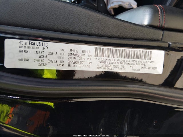 Продаж на аукціоні авто 2018 Dodge Durango Gt Awd, vin: 1C4RDJDG0JC116971, номер лоту: 45471901