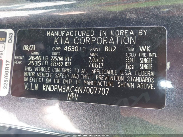 KIA Sportage Lx 2022 KNDPM3AC4N7007707 Image 9