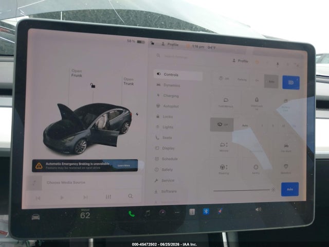 45472502 :رقم المزاد ، 5YJ3E1EA1LF806764 vin ، 2020 Tesla Model 3 Standard Range Plus Rear-wheel Drive/standard Range Rear-wheel Drive مزاد بيع