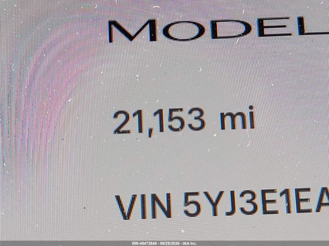 Aukcja sprzedaży 2023 Tesla Model 3 Rear-wheel Drive, vin: 5YJ3E1EA8PF425872, numer aukcji: 45472545