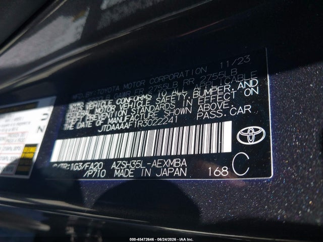 Toyota Crown Xle 2024 JTDAAAAF1R3022241 Image 9