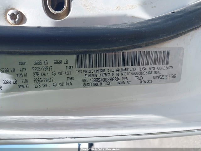 RAM 1500 Tradesman 2016 1C6RR6KG8GS393794 Image 9