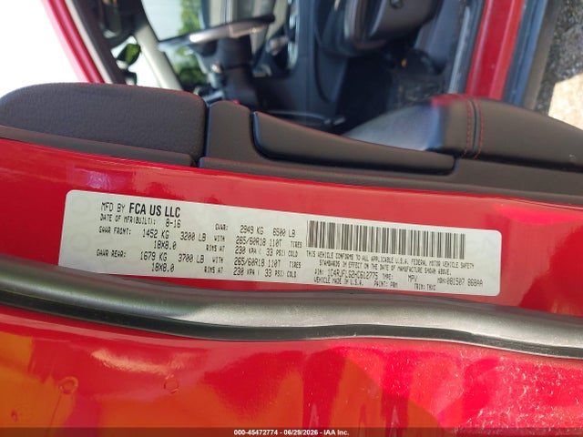 Продаж на аукціоні авто 2017 Jeep Grand Cherokee Trailhawk, vin: 1C4RJFLG2HC612775, номер лоту: 45472774