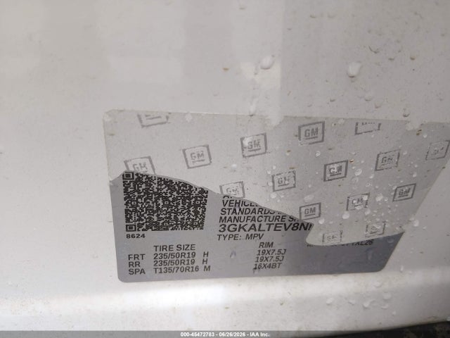 Продаж на аукціоні авто 2022 Gmc Terrain Awd Sle, vin: 3GKALTEV8NL235407, номер лоту: 45472783