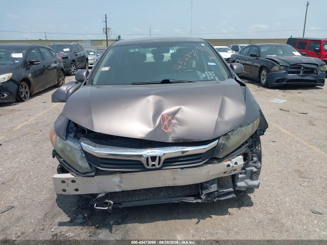 45473090 :رقم المزاد ، 2HGFB2F55CH524541 vin ، 2012 Honda Civic Lx مزاد بيع