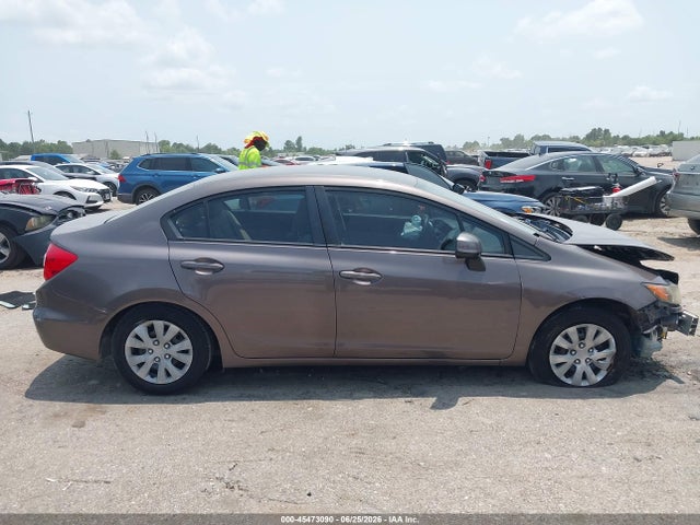 45473090 :رقم المزاد ، 2HGFB2F55CH524541 vin ، 2012 Honda Civic Lx مزاد بيع