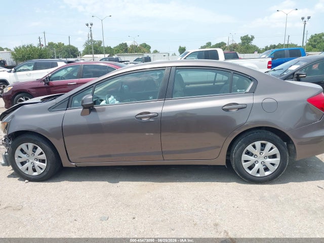 45473090 :رقم المزاد ، 2HGFB2F55CH524541 vin ، 2012 Honda Civic Lx مزاد بيع