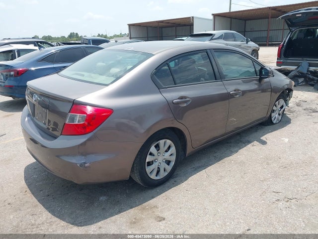 45473090 :رقم المزاد ، 2HGFB2F55CH524541 vin ، 2012 Honda Civic Lx مزاد بيع