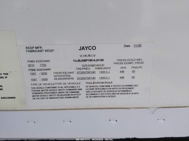 Jayco White Hawk 2021 1UJBJ0BP1M14J0158 Image 9