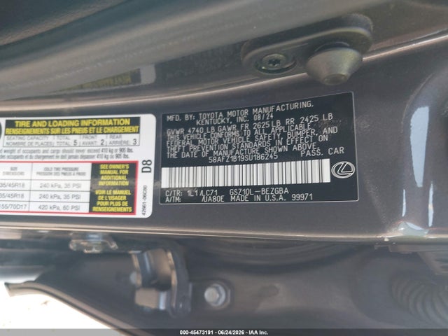 58AFZ1B19SU186245 Lexus Es 350 Ultra Luxury