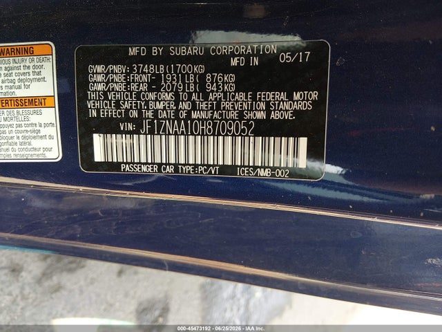 Toyota 86 2017 JF1ZNAA10H8709052 Image 9
