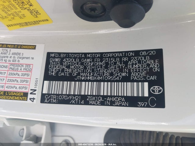 JTNKHMBX4M1095547 Toyota C-HR LE