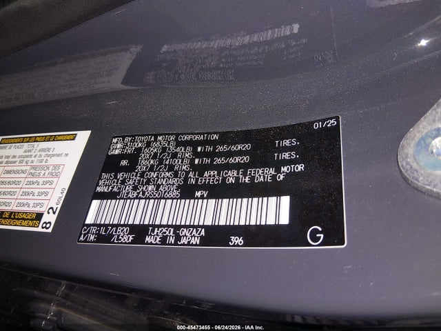 Toyota Land Cruiser 2025 JTEABFAJ9S5016885 Image 9