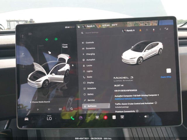 Продажа на аукционе авто 2025 Tesla Model 3, vin: 5YJ3E1EA1SF936526, номер лота: 45473521