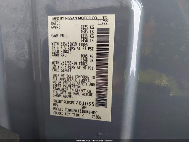 Nissan Rogue Sl Intelligent Awd 2023 5N1BT3CBXPC761055 Image 9