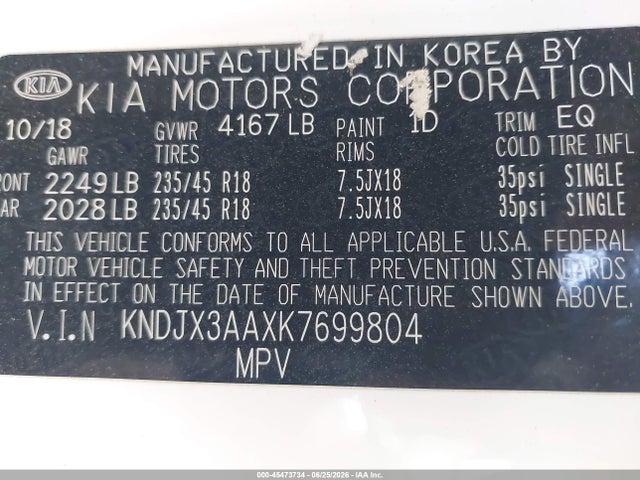 KIA Soul ! 2019 KNDJX3AAXK7699804 Image 9