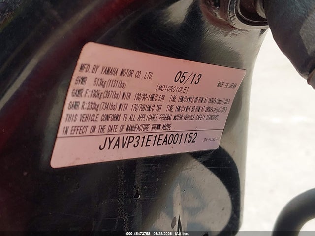 Yamaha Xvs1300 A 2014 JYAVP31E1EA001152 Image 10