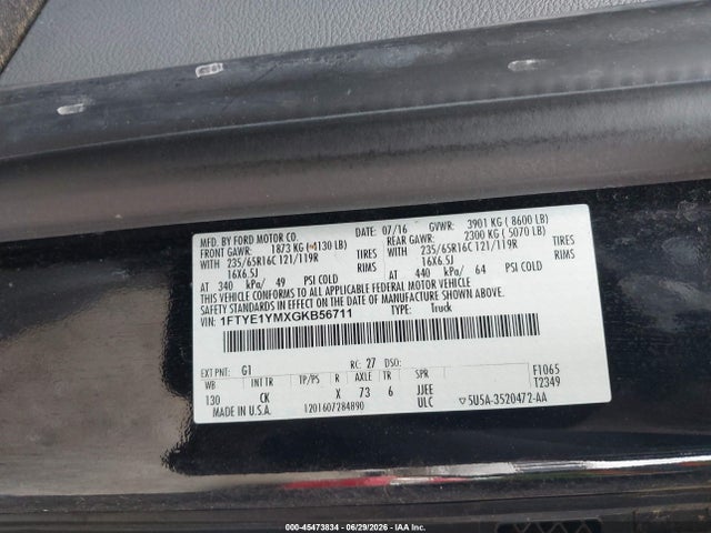 Ford Transit-150 2016 1FTYE1YMXGKB56711 Image 9
