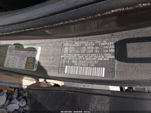 KMHLS4DG9TU206187 Hyundai Elantra Sel Sport Premium