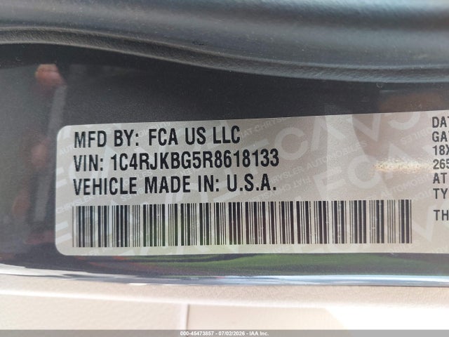 2024 Jeep Grand Cherokee L Limited 4x4 მანქანა იყიდება აუქციონზე, vin: 1C4RJKBG5R8618133, აუქციონის ნომერი: 45473857