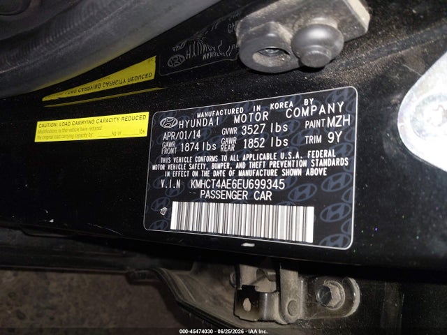 Hyundai ACCENT GLS 2014 KMHCT4AE6EU699345 Image 9