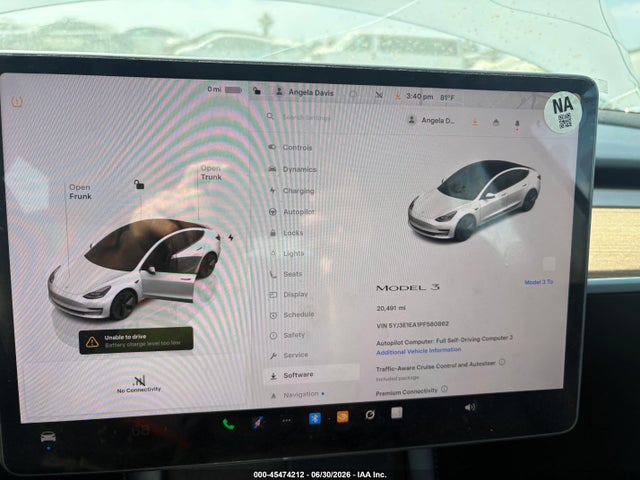 Tesla Model 3 Rear-wheel Drive 2023 5YJ3E1EA1PF580862 Image 7