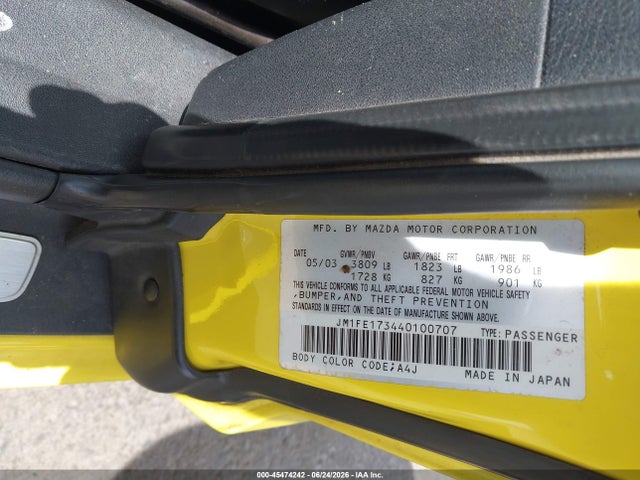 Продажа на аукционе авто 2004 Mazda Rx-8 6 Speed Manual, vin: JM1FE173440100707, номер лота: 45474242