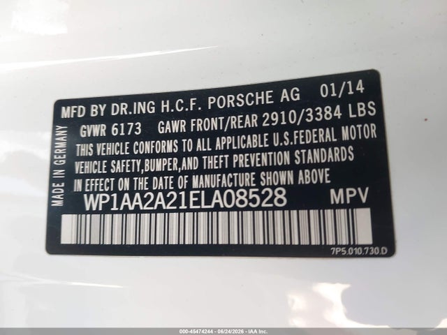 Porsche Cayenne Platinum Edition 2014 WP1AA2A21ELA08528 Image 9
