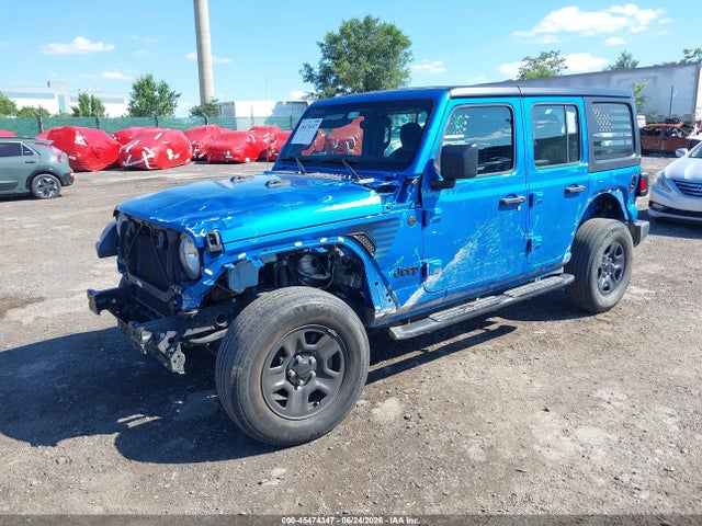 45474347 :رقم المزاد ، 1C4HJXDN1NW246624 vin ، 2022 Jeep Wrangler Unlimited Sport 4x4 مزاد بيع