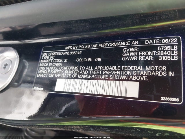 Polestar 2 Long Range Dual Motor 2022 LPSED3KA4NL085246 Image 9