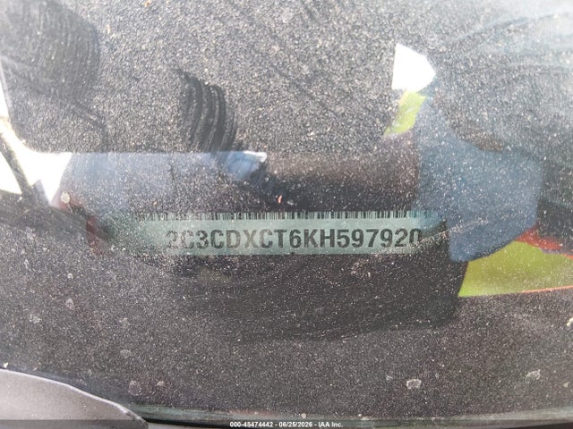 45474442 :رقم المزاد ، 2C3CDXCT6KH597920 vin ، 2019 Dodge Charger R/t Rwd مزاد بيع