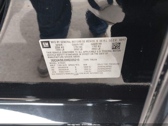 3GCUKSEJ3HG335219 Chevrolet Silverado 1500 Ltz
