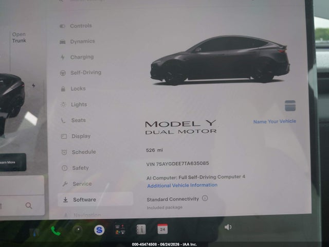 2026 Tesla Model Y All-wheel Drive/long Range Launch Series/premium All-wheel Drive მანქანა იყიდება აუქციონზე, vin: 7SAYGDEE7TA635085, აუქციონის ნომერი: 45474508