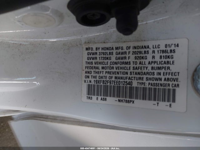 Honda Civic Ex-l 2014 19XFB2F97EE012540 Image 9