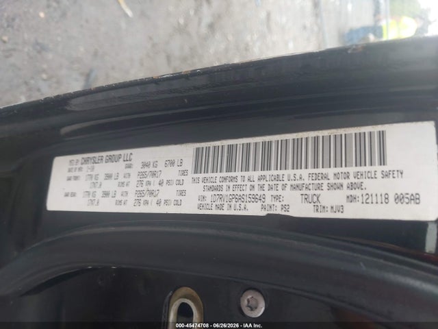 Продаж на аукціоні авто 2010 Dodge Ram 1500 Slt/sport/trx, vin: 1D7RV1GP6AS159649, номер лоту: 45474708