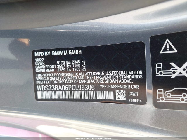 BMW M4 Competition Xdrive 2023 WBS33BA06PCL96306 Image 9