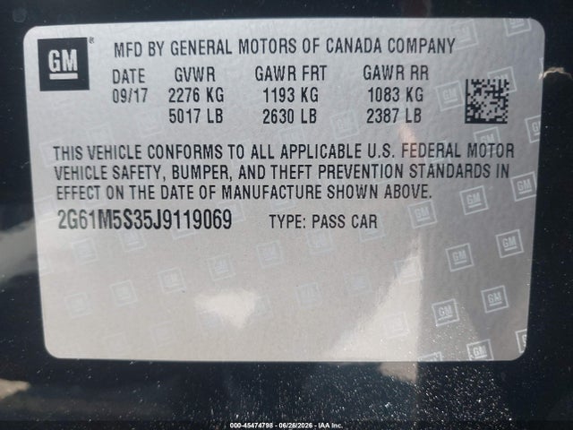Cadillac XTS LUXURY 2018 2G61M5S35J9119069 Image 9