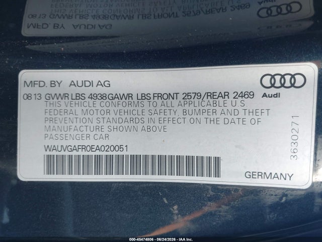 Audi S5 3.0t Premium Plus 2014 WAUVGAFR0EA020051 Image 9
