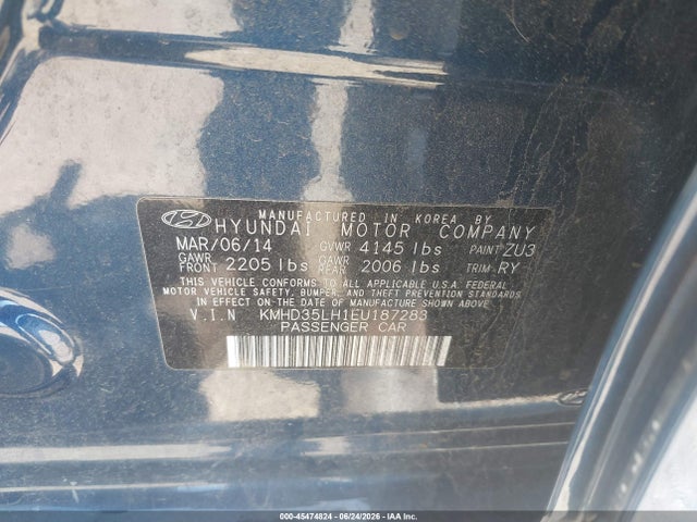 Hyundai ELANTRA GT 2014 KMHD35LH1EU187283 Image 9