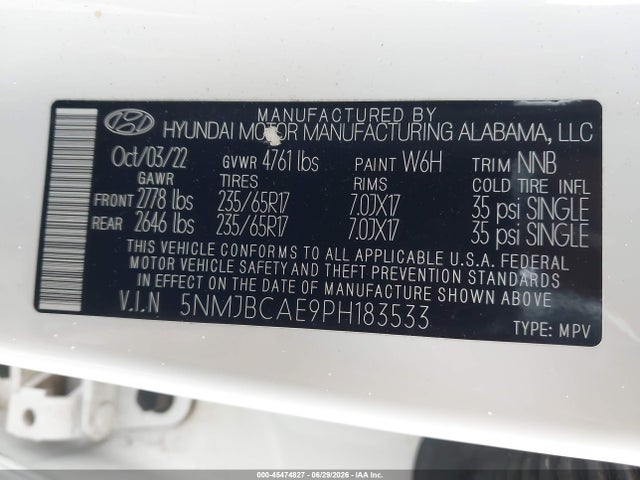 Hyundai TUCSON SEL 2023 5NMJBCAE9PH183533 Image 9