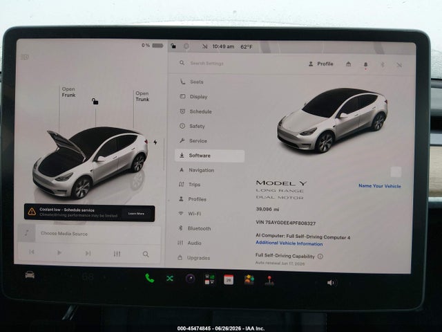7SAYGDEE4PF808327 Tesla Model Y Awd/long Range Dual Motor All-wheel Drive