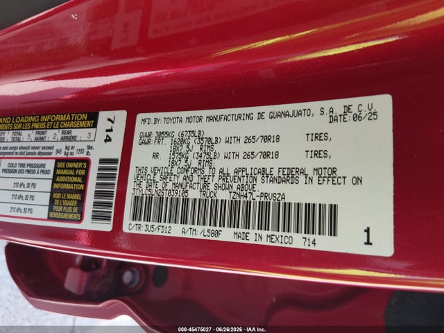 3TYLC5LN2ST039105 Toyota Tacoma Hybrid Trd Off Road