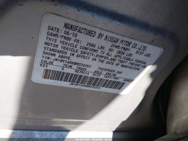 Продажа на аукционе авто 2011 Infiniti M37x, vin: JN1BY1ARXBM374053, номер лота: 45475085