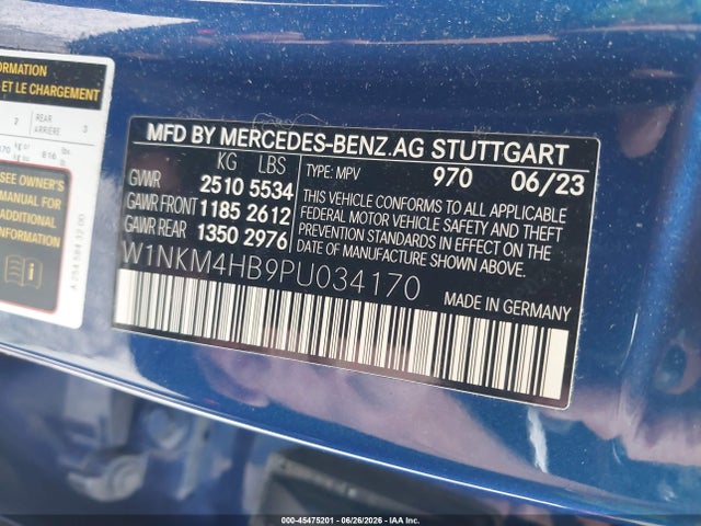 Aukcja sprzedaży 2023 Mercedes-benz Glc 300 4matic Suv, vin: W1NKM4HB9PU034170, numer aukcji: 45475201