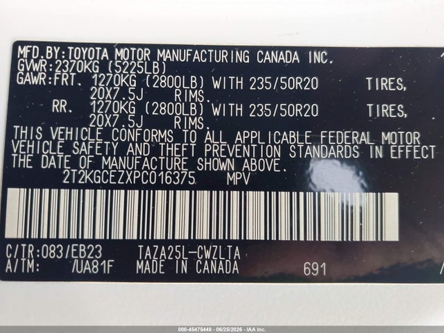 2023 Lexus Nx 350 F Sport Handling მანქანა იყიდება აუქციონზე, vin: 2T2KGCEZXPC016375, აუქციონის ნომერი: 45475448
