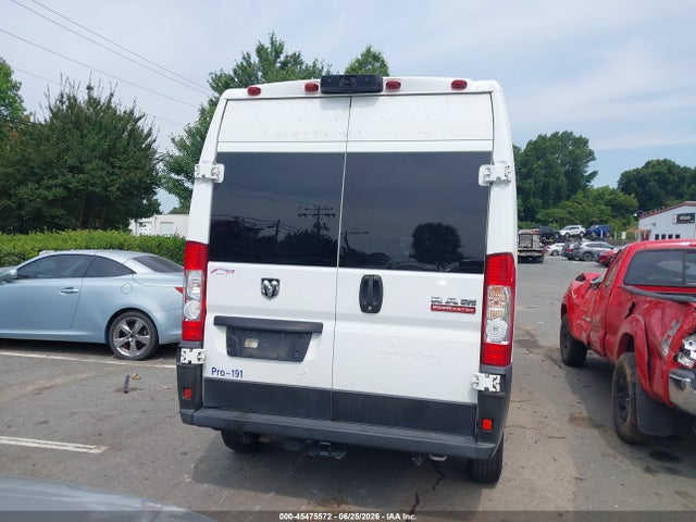 2021 Ram Promaster 2500 High Roof 159 Wb მანქანა იყიდება აუქციონზე, vin: 3C6LRVDG3ME574636, აუქციონის ნომერი: 45475572
